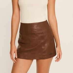Abercrombie & Fitch Brown Mini Skirt